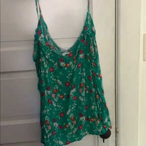 Floral flowy tank top
